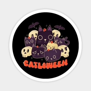 CATLOWEEN HALLOWEEN CAT CUTE DESIGN Magnet